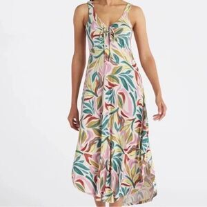 NEW Z Supply Jamie Midi Dress in Multicolor Large